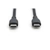 Digitus-Cavo-Ricarica-Guaina-Silicone-Usb-C---Usb-C-0.5mt-Usb-2.0-60W-Nero