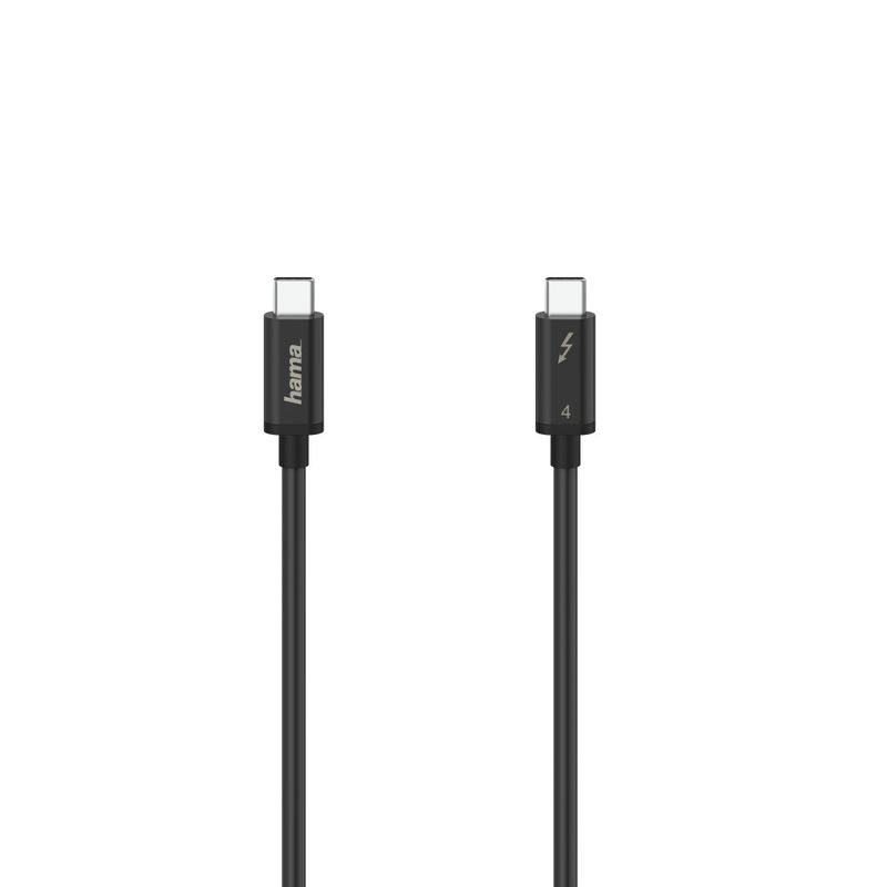 HaMa-Cavo-Thunderbolt-USB-C---USB-C--40-Gbps-5-A-100-W-Ultra-HD-8K-doppio-schermato-spina-stretta-08-m--nero
