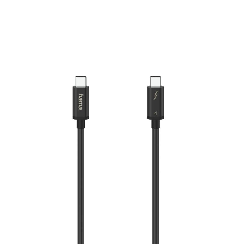 HaMa-Cavo-Thunderbolt-USB-C---USB-C--40-Gbps-5-A-100-W-Ultra-HD-8K-doppio-schermato-spina-stretta-08-m--nero