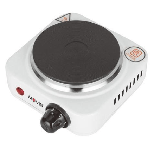Muvip 1 cucina elettrica a piastra da 500 W - 5 livelli di potenza - termostato con sistema di sicurezza