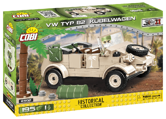 Cobi COBI WORLD WAR II - #2402 - 195PZ - VW TYPE 82 KUBELWAGEN