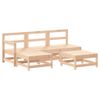 vidaXL-Set-Divani-da-Giardino-5-pz-con-Cuscini-in-Legno-Massello