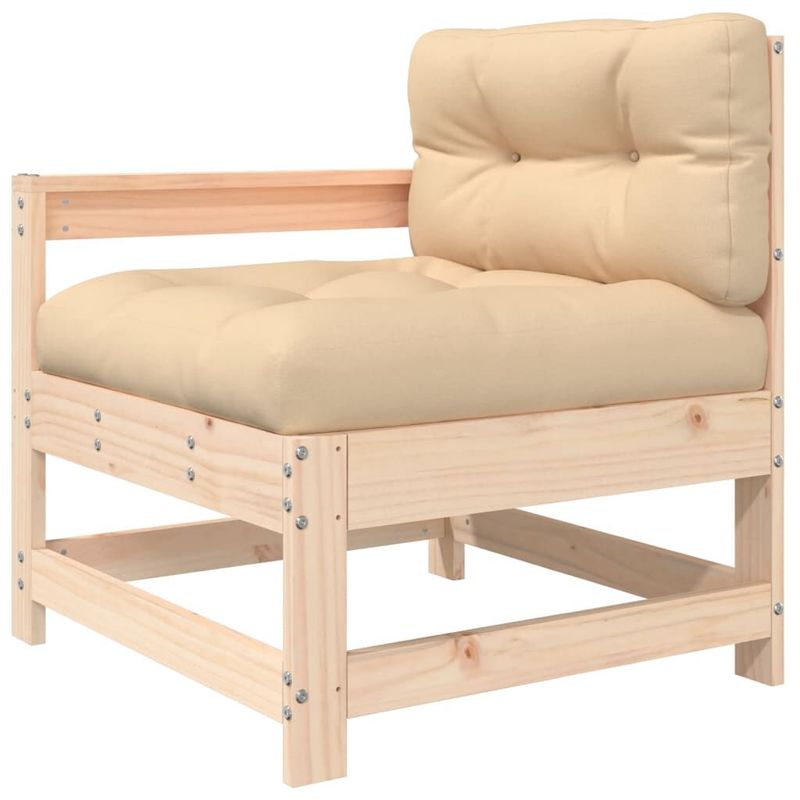 vidaXL-Set-Divani-da-Giardino-5-pz-con-Cuscini-in-Legno-Massello