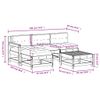 vidaXL-Set-Divani-da-Giardino-5-pz-con-Cuscini-in-Legno-Massello