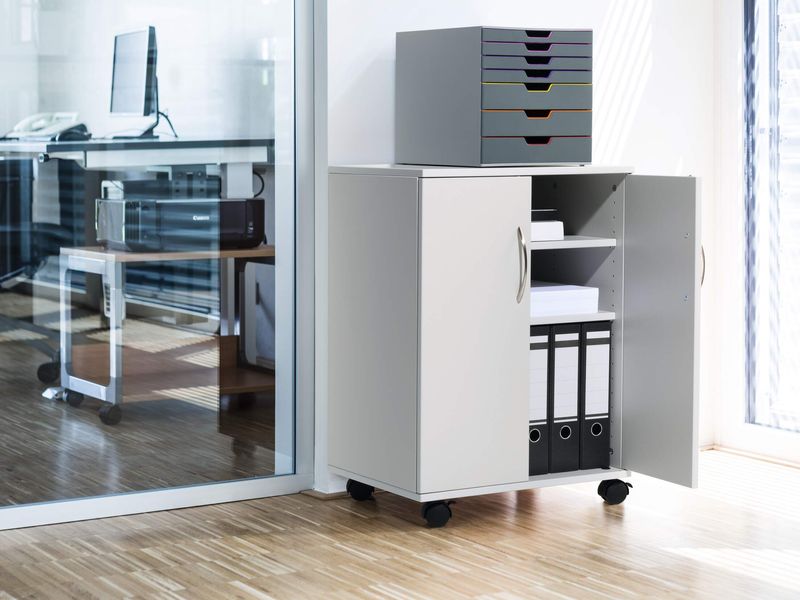 DURABLE-MOBILETTO-MULTIFUNZIONE-74-53-CON-ANTE-GRIGIO