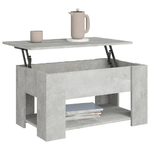 Tavolino-da-Salotto-Grigio-Cemento-79x49x41cm-Legno-Multistrato