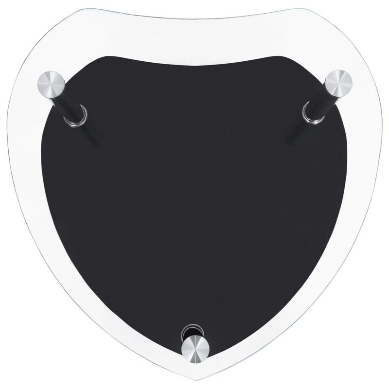 vidaXL-Tavolino-2-Livelli-Trasparente-Nero-38x38x50-cm-Vetro-Temperato