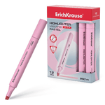 Erichkrause Visioline V-17 Pastello - Pennarello per testo - Punta a scalpello - Inchiostro a base d'acqua - Colore rosa