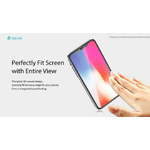 Devia Vetro temperato 3D invisibile e antipolvere per iPhone X
