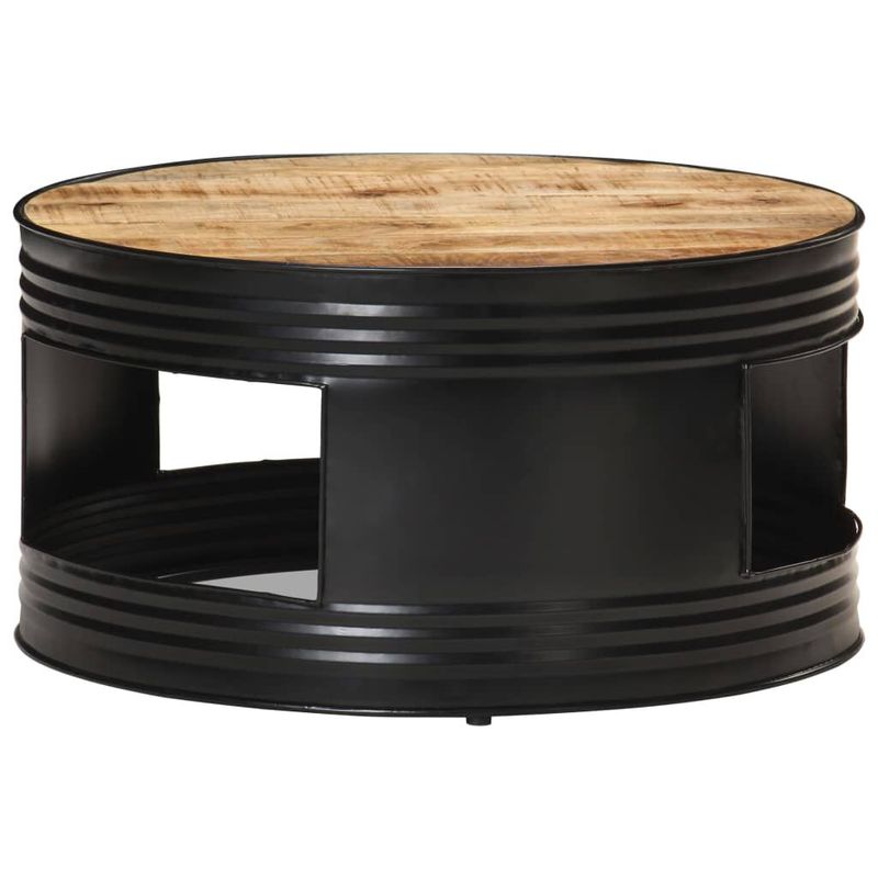 Tavolino-da-Caffe-Nero-68x68x36-cm-in-Massello-di-Mango-Grezzo