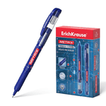 Erichkrause Metrix - Penna roller classica con punta normale - Corpo in plastica leggera - Inchiostro gel ad asciugatura rapida - Colore blu