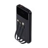 Battery-Bank--10000-Mah--225W-Fast-Charger-Con-3-Cavi-Integrati---Di-Cui-Type-C-Ed-Usb-Con-Funzione-Ricarica---Nera