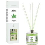 Prady Premium Deodorante per ambienti alla marijuana - Flacone in vetro da 130 ml e bacchette diffusore