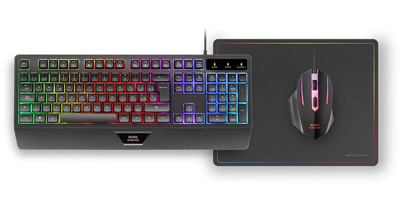 Mars-Gaming-MCP124-tastiera-Mouse-incluso-USB-QWERTY-Portoghese-Nero