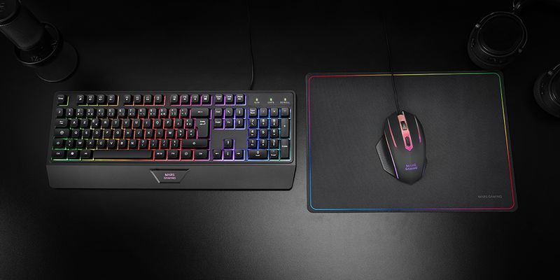 Mars-Gaming-MCP124-tastiera-Mouse-incluso-USB-QWERTY-Portoghese-Nero