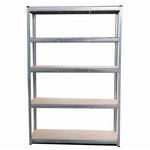 Blim Scaffalatura Zincata 5 Ripiani Regolabili - Misure 180x90x45cm - Peso Max. 265 kg per ripiano