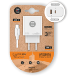 Caricabatterie da muro TechOneTech GaN PD 3.0 65W - Per laptop e smartphone - Cavo da USB-C a USB-C da 1 m