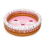 Bestway Piscina Rotonda Gonfiabile Fuoriterra 160x38cm Bambini Giardino 3 Anelli Bestway