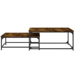 vidaXL-Tavolini-Impilabili-2-pz-Rovere-Fumo-in-Legno-Multistrato