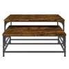 vidaXL-Tavolini-Impilabili-2-pz-Rovere-Fumo-in-Legno-Multistrato