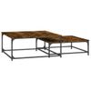 vidaXL-Tavolini-Impilabili-2-pz-Rovere-Fumo-in-Legno-Multistrato