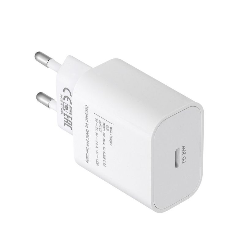 Alimentatore-1Usb-C-20W-White-Compatibile-Iphone