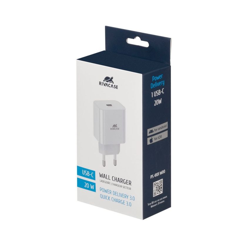 Alimentatore-1Usb-C-20W-White-Compatibile-Iphone
