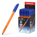 Penna stick arancione Erichkrause U-108 - Tecnologia Ultra Glide - Inchiostro blu