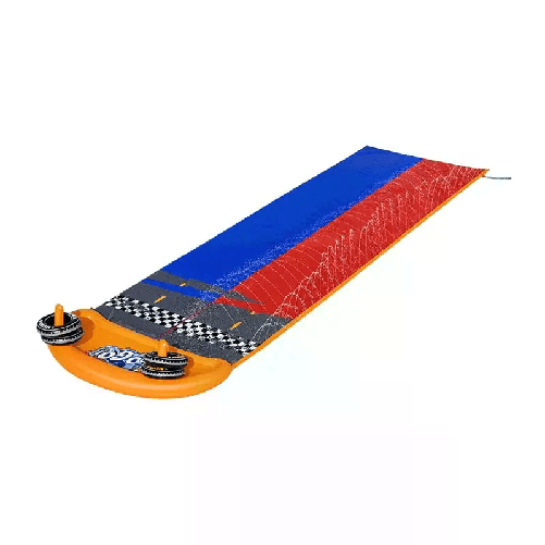 Bestway Acqua Scivolo Ferroviario Bambini 488cm Gioco anelli Esterno Giardino Bestway