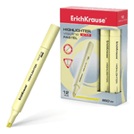 Erichkrause Visioline V-17 Pastello - Pennarello per testo - Punta a scalpello - Inchiostro fluorescente a base d'acqua - Colore giallo