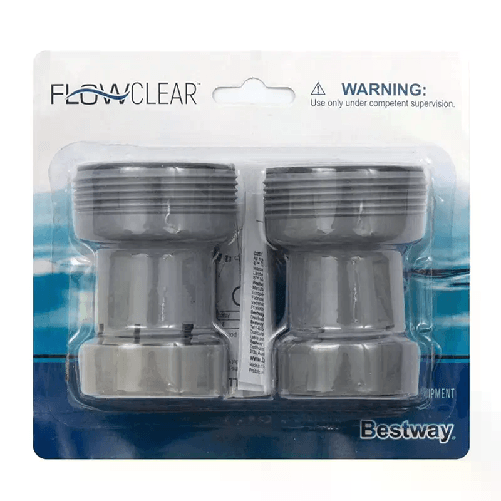 Bestway-2x-Adattatore-tubo-pompa-filtro-da-38-mm-Collegamento-per-piscina-58236