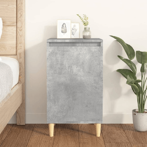 vidaXL-Comodino-Grigio-Cemento-40x35x70-cm-in-Legno-Multistrato