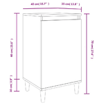 vidaXL-Comodino-Grigio-Cemento-40x35x70-cm-in-Legno-Multistrato