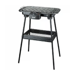 Dpm Barbecue Elettrico BBQ Supporto Griglia Elettrica Bistecchiera 2000W 38x22 Cm