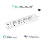 Homcloud Multipresa Wi-Fi 16A 4 Schuko + 2USB control energia sp. Schuko