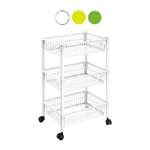 Tontarelli Carrello 3 Cestini Mito Lime 40x29x62cm