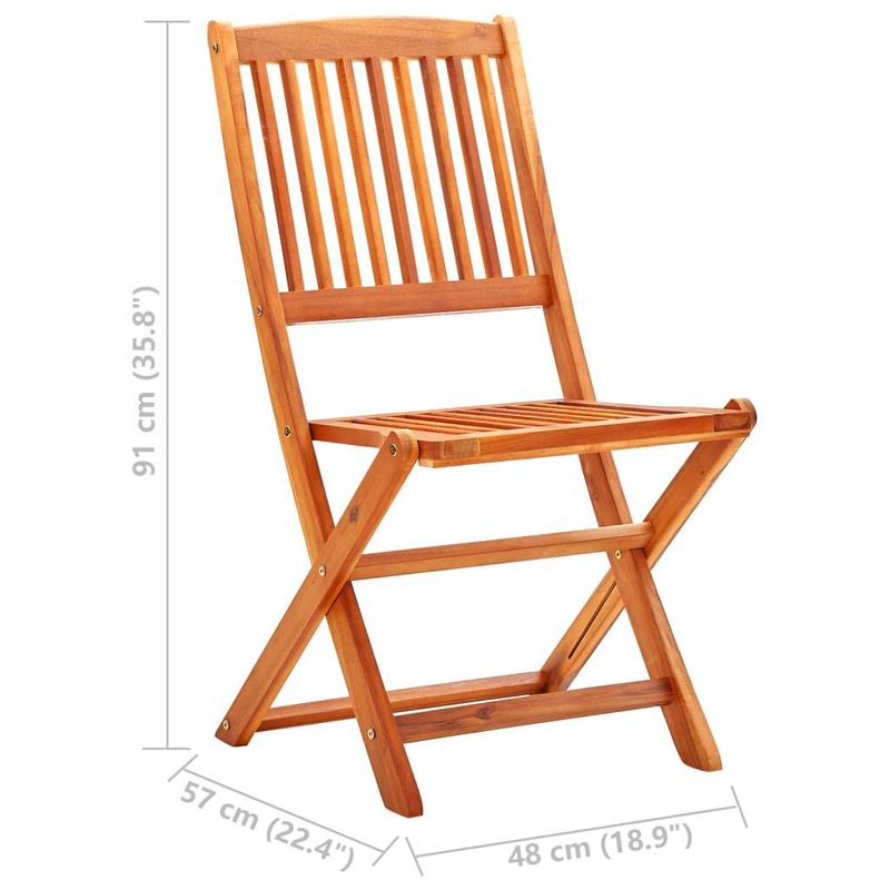 Sedie-da-Giardino-Pieghevoli-6pz-in-Legno-Massello-di-Eucalipto