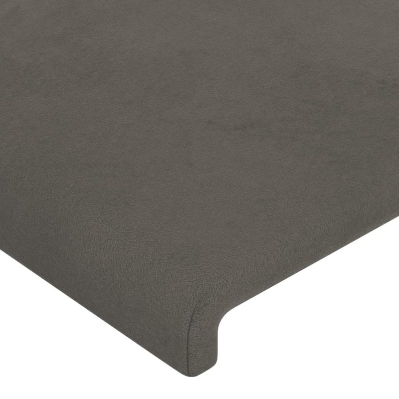 Testiera-ad-Orecchio-Grigio-Scuro-183x23x78-88-cm-in-Velluto