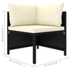 vidaXL-Divano-da-Giardino-a-4-Posti-con-Cuscini-Nero-in-Polyrattan