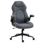 Vinsetto Sedia da Ufficio Ergonomica e Reclinabile ad Altezza Regolabile, 65.5x69.5x112-122 cm, Grigio Scuro