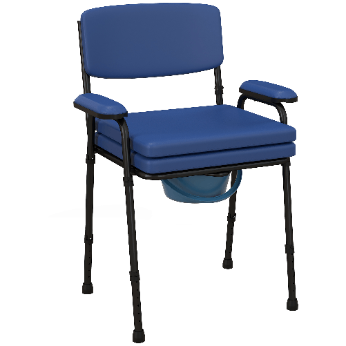 HOMCOM Sedia Comoda 5 in 1 per Anziani e Disabili per WC e Doccia
