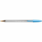 Penna roller Bic Cristal Fun - Punta spessa 16 mm - Inchiostro a base di olio - Colore blu turchese