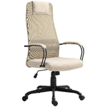 HOMCOM Sedia da Ufficio Ergonomica Girevole con Reclinazione, Altezza Regolabile e Ruote, 58x61x115