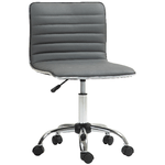 HOMCOM Sedia da Ufficio Ergonomica in Pelle PU con Altezza Regolabile, Seduta Girevole e Ruote