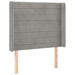 Testiera-ad-Orecchio-Grigio-Chiaro-103x16x118-128-cm-in-Velluto