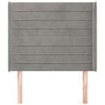 Testiera-ad-Orecchio-Grigio-Chiaro-103x16x118-128-cm-in-Velluto