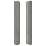 Testiera-ad-Orecchio-Grigio-Chiaro-103x16x118-128-cm-in-Velluto