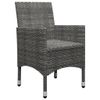 Set-Mobili-da-Pranzo-per-Giardino-5-pz-Grigio