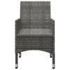 Set-Mobili-da-Pranzo-per-Giardino-5-pz-Grigio
