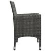 Set-Mobili-da-Pranzo-per-Giardino-5-pz-Grigio
